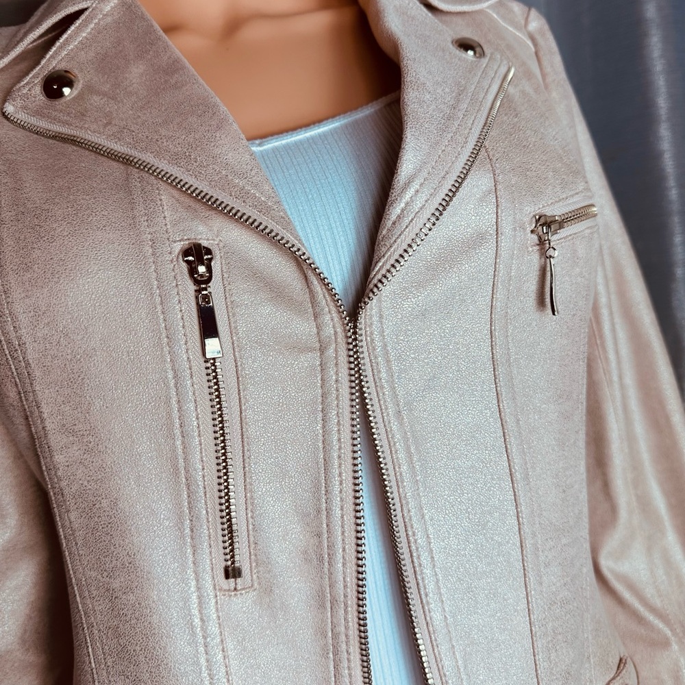 Lena Gabrielle beautiful casual novelty pink jacket, size 6 - Picture 3 of 14